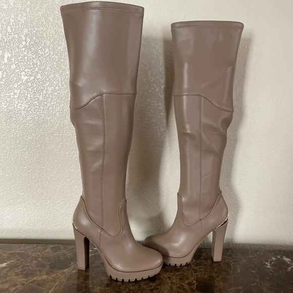 Guess Shoes Guess Women Taylin Over The Knee Narrow Calf Boots Nwt
